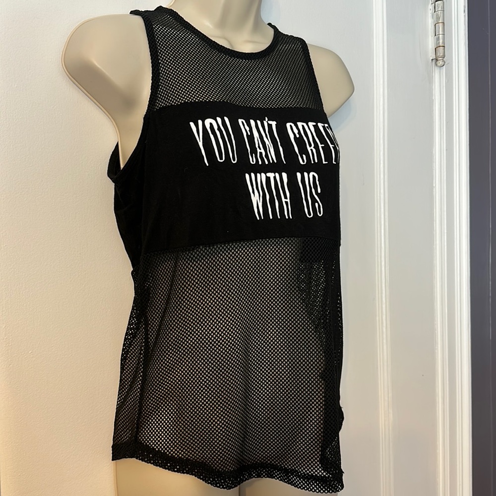 BLACKCRAFT “You Can’t Creep With Us” Mesh Tank XS